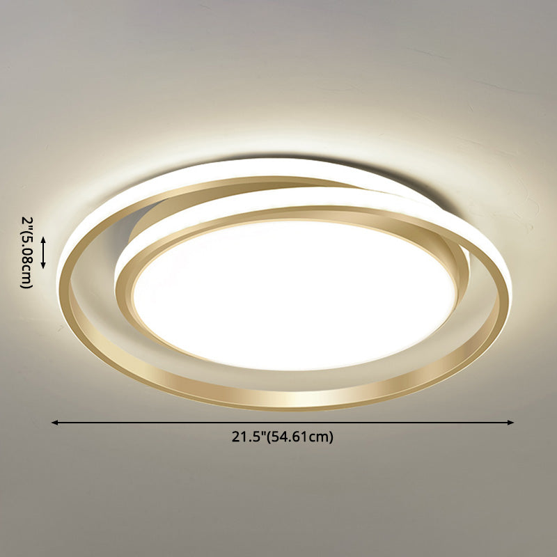 Circle Ring Flush Light Fixtures Modern Simplicity Acrylic Ceiling Light Fixture for Bedroom