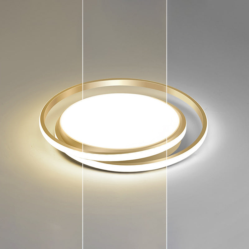 Circle Ring Flush Light Fixtures Modern Simplicity Acrylic Ceiling Light Fixture for Bedroom