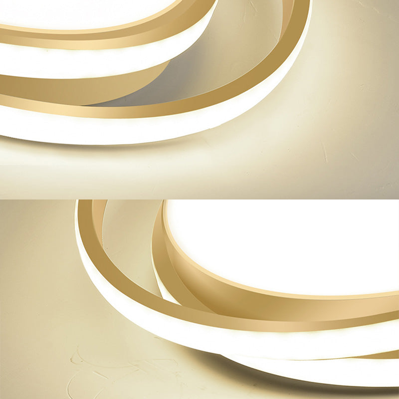 Circle Ring Flush Light Fixtures Modern Simplicity Acrylic Ceiling Light Fixture for Bedroom