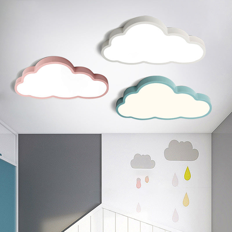 Cloud Flush Mount Light Fixtures Kids Acrylic Ceiling Light Fixtures for Bedroom