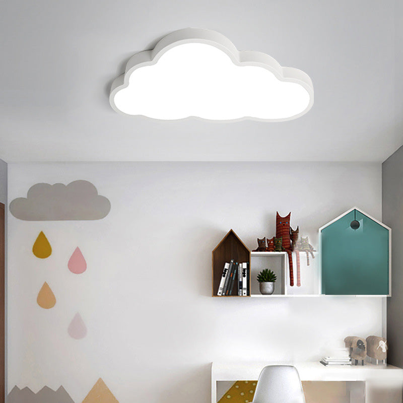 Cloud Flush Mount Light Fixtures Kids Acrylic Ceiling Light Fixtures for Bedroom