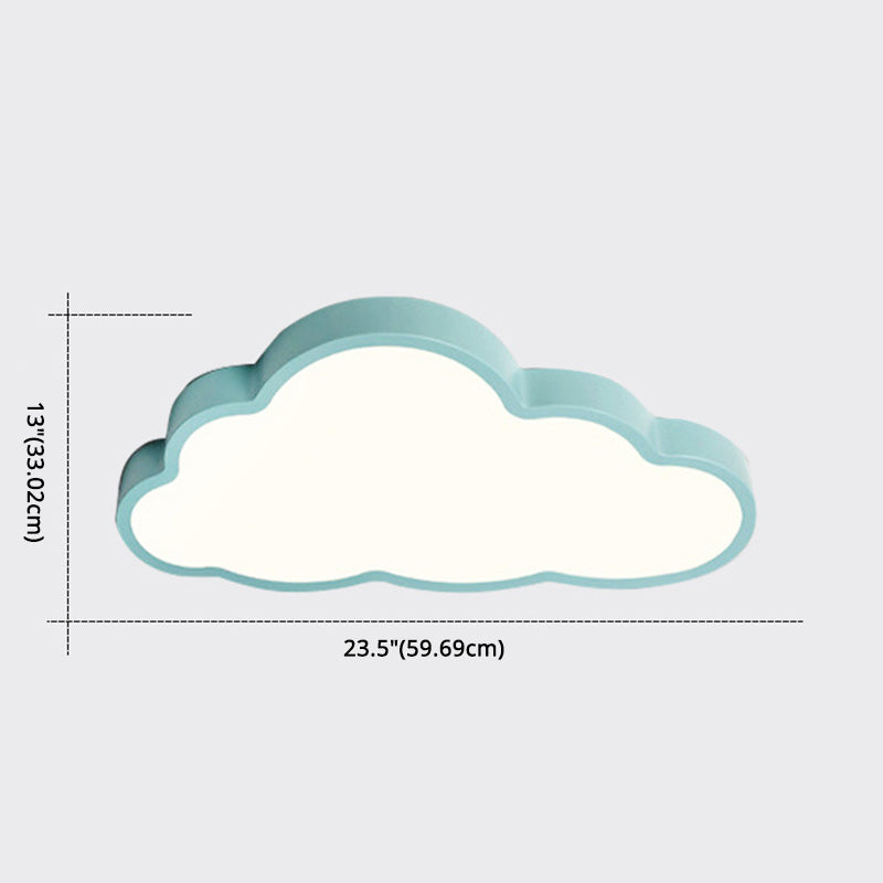Cloud Flush Mount Light Fixtures Kids Acrylic Ceiling Light Fixtures for Bedroom