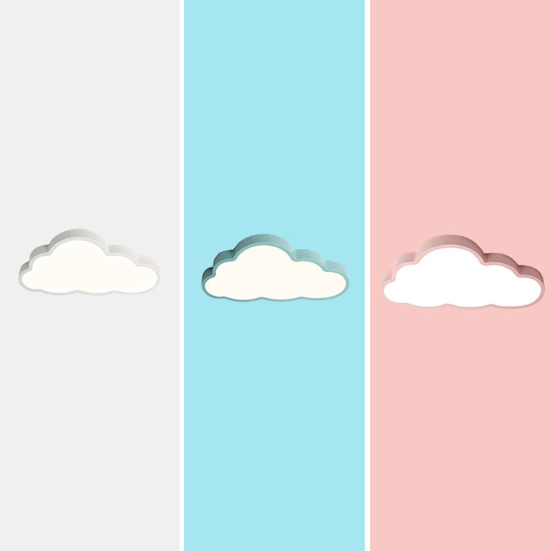 Cloud Flush Mount Light Fixtures Kids Acrylic Ceiling Light Fixtures for Bedroom