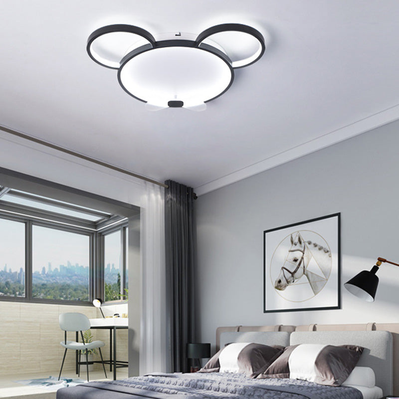Mouse Flush Mount Ceiling Light Kids Acrylic Ceiling Flush Mount for Children Bedroom