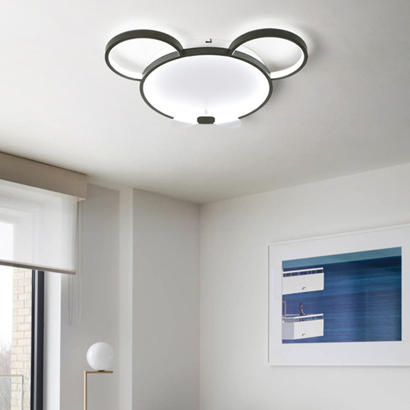 Mouse Flush Mount Ceiling Light Kids Acrylic Ceiling Flush Mount for Children Bedroom