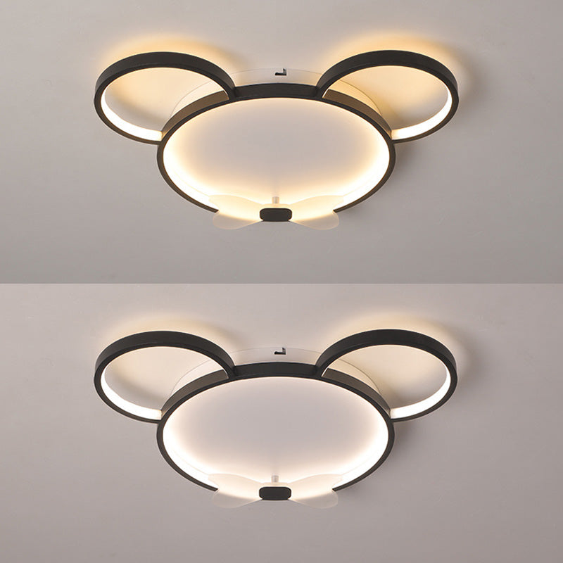 Mouse Flush Mount Ceiling Light Kids Acrylic Ceiling Flush Mount for Children Bedroom