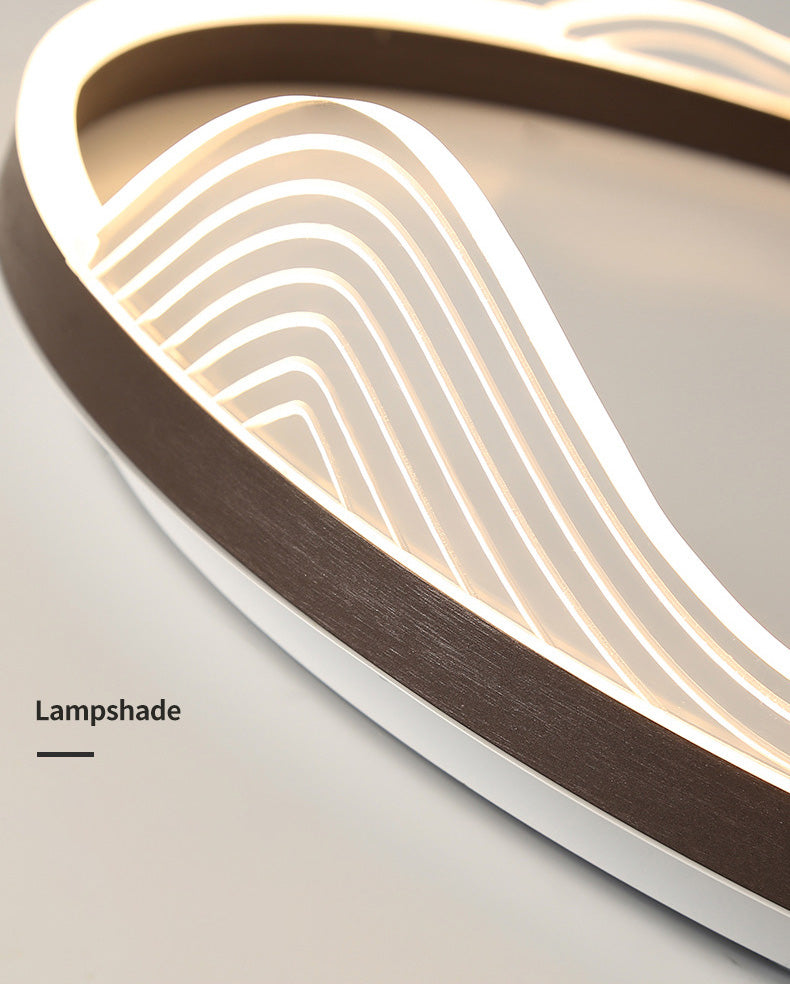 Plafonnier circulaire encastré dessin animé simplicité moderne luminaire de montage au plafond pour chambre à coucher