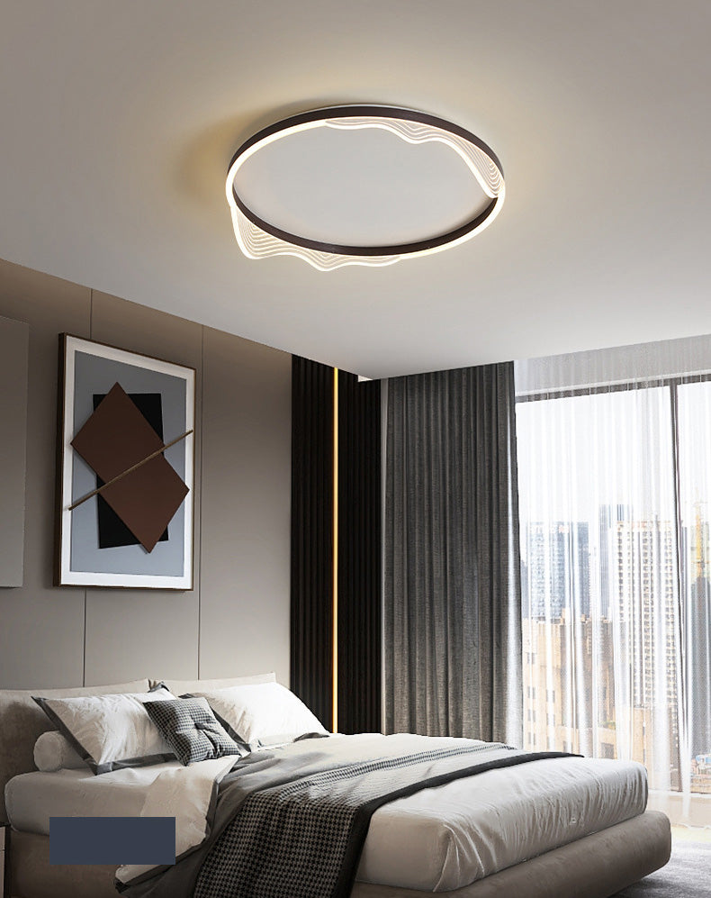 Plafonnier circulaire encastré dessin animé simplicité moderne luminaire de montage au plafond pour chambre à coucher