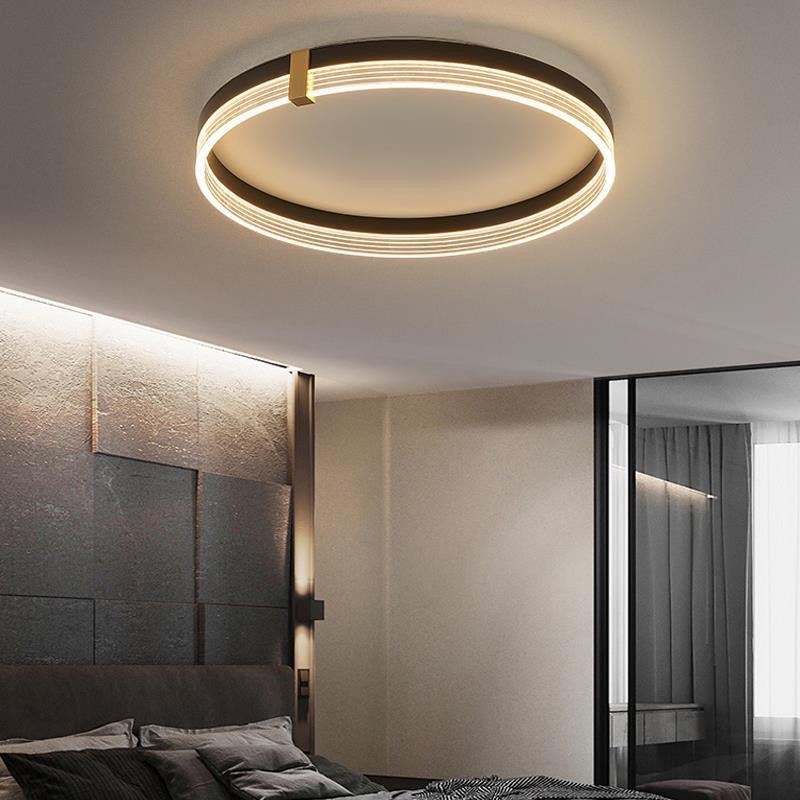 Geometric LED Flush Mount Ceiling Light Modern Simplicity Acrylic Ceiling Mount Chandelier for Bedroom