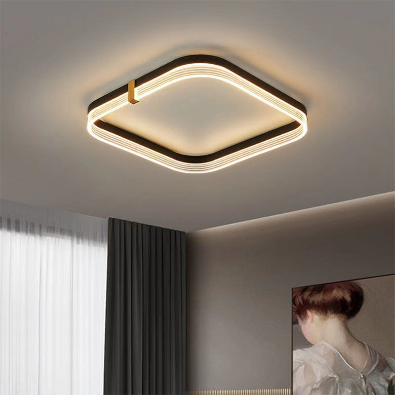 Geometric LED Flush Mount Ceiling Light Modern Simplicity Acrylic Ceiling Mount Chandelier for Bedroom