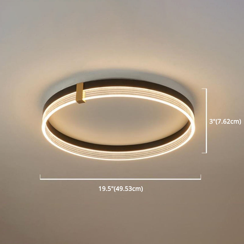 Geometric LED Flush Mount Ceiling Light Modern Simplicity Acrylic Ceiling Mount Chandelier for Bedroom