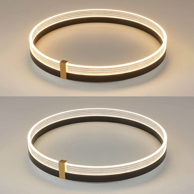 Geometric LED Flush Mount Ceiling Light Modern Simplicity Acrylic Ceiling Mount Chandelier for Bedroom