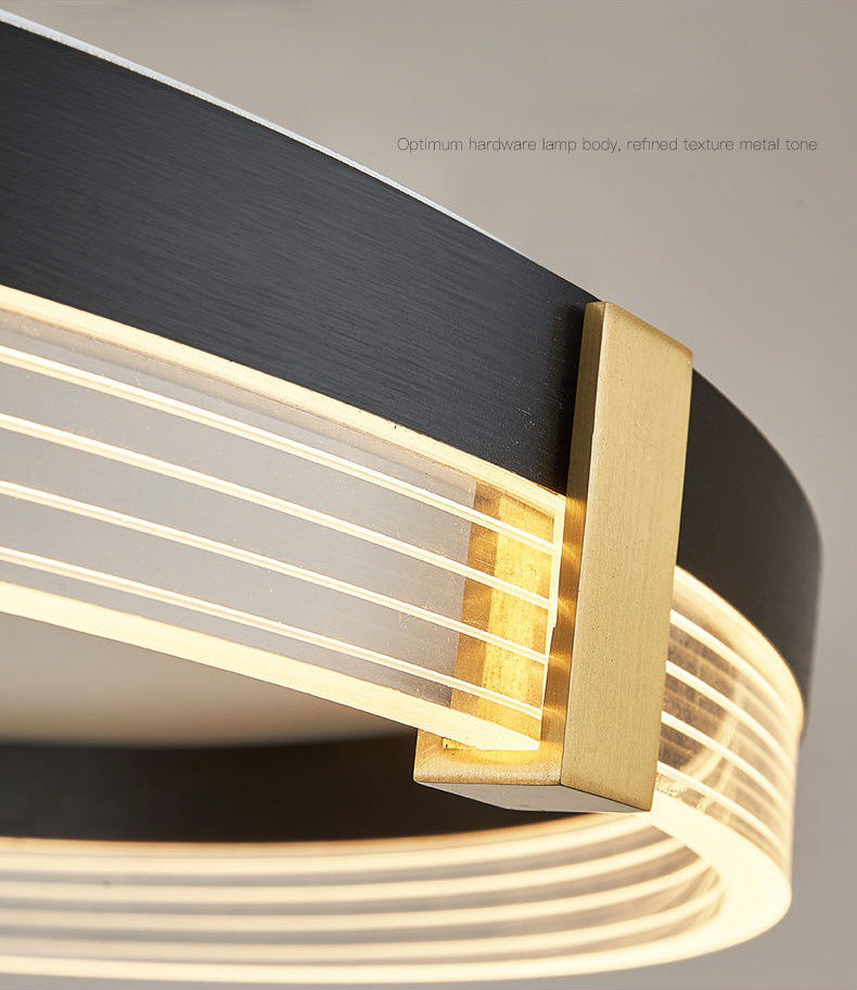 Geometric LED Flush Mount Ceiling Light Modern Simplicity Acrylic Ceiling Mount Chandelier for Bedroom