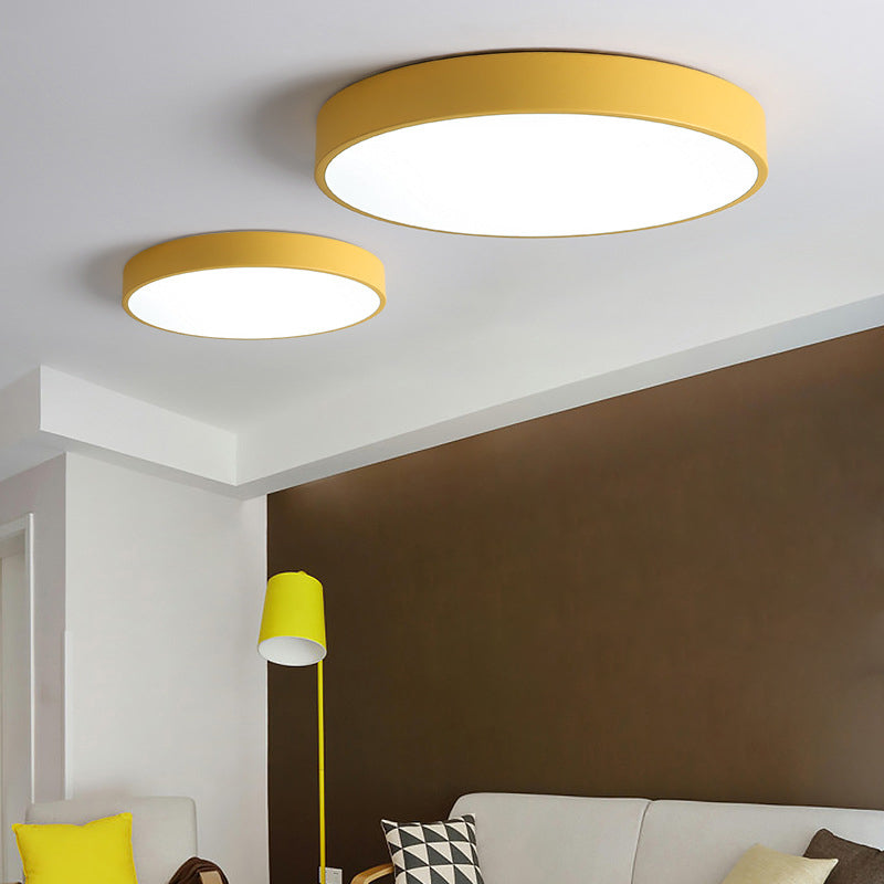 LED-inbouwlamp in Scandinavische stijl, cirkelvormige inbouwverlichting met acrylkap