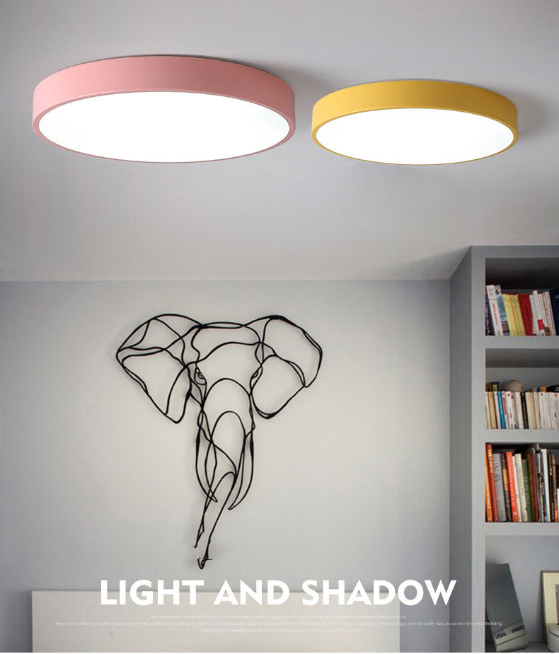 LED-inbouwlamp in Scandinavische stijl, cirkelvormige inbouwverlichting met acrylkap