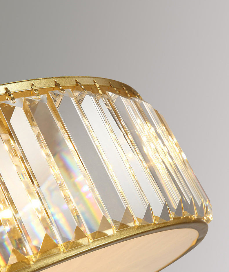 Plafonnier LED en cristal fleuri dans un style de luxe moderne en fer forgé pour chambre à coucher