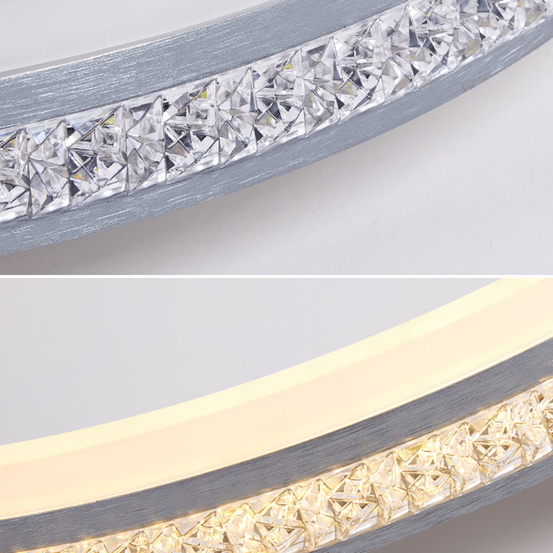 Circle Flush Light Fixtures 1 Light Acrylic Modern Simplicity Flush Mount Ceiling Light Fixture