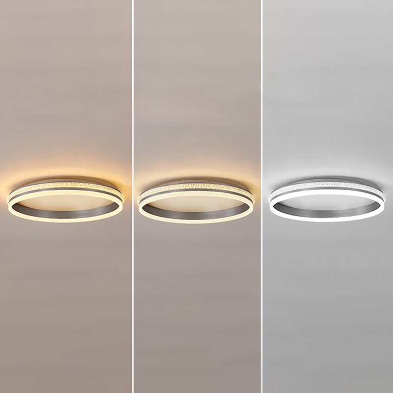 Circle Flush Light Fixtures 1 Light Acrylic Modern Simplicity Flush Mount Ceiling Light Fixture