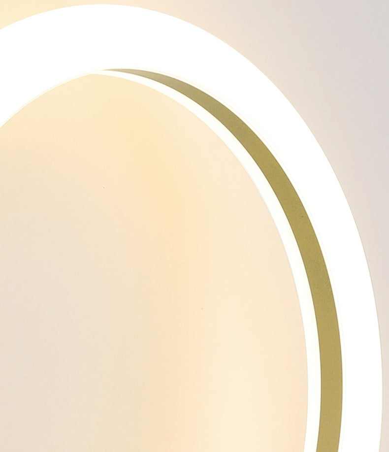 Gold Led Wall Sconce Lighting Modern Style Acrylic Ultra-thin Wall Light for Bedroom Living Room