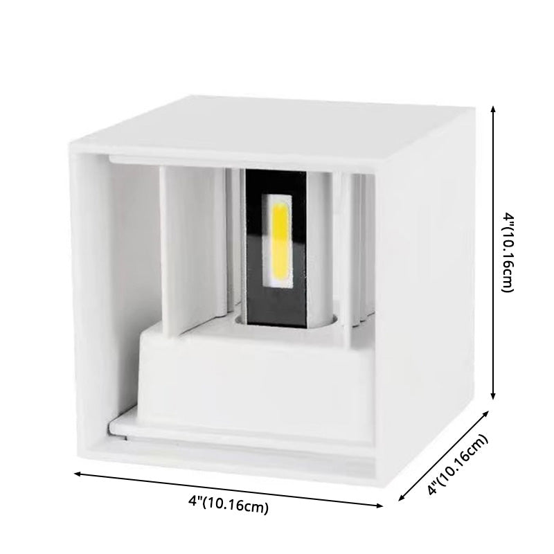 Moderner minimalistischer Stil nach oben und unten LED Wandleuchte Metal 2 Lichter Wandleuchten für Außenwand