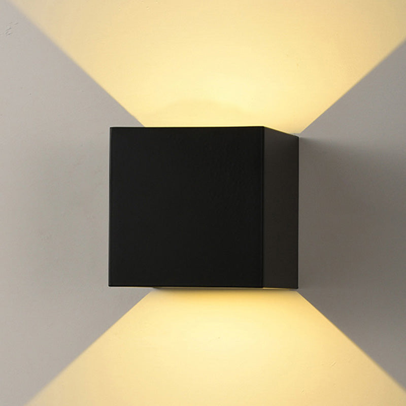 Moderner minimalistischer Stil nach oben und unten LED Wandleuchte Metal 2 Lichter Wandleuchten