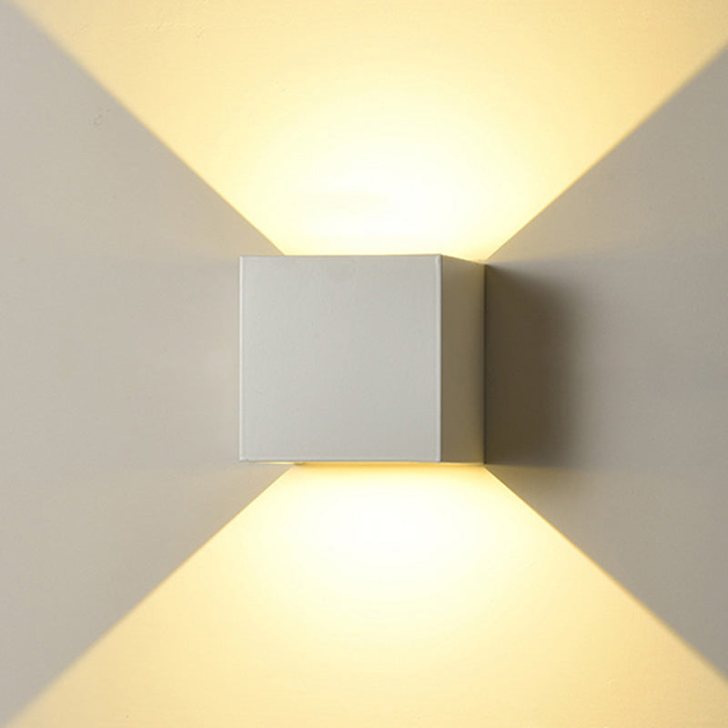 Moderner minimalistischer Stil nach oben und unten LED Wandleuchte Metal 2 Lichter Wandleuchten