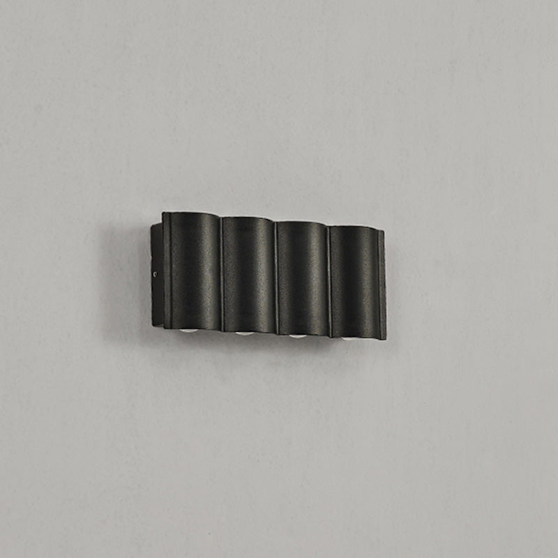 Tubes de style minimaliste moderne de haut en bas de la mur à lad lad lampe à la paroi des lumières murales en métal pour mur extérieur