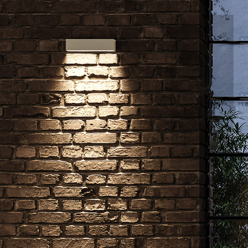 Modern Minimalist Style Linear Up and Down LED Wall Sconce Metal Wall Mounted Lamps