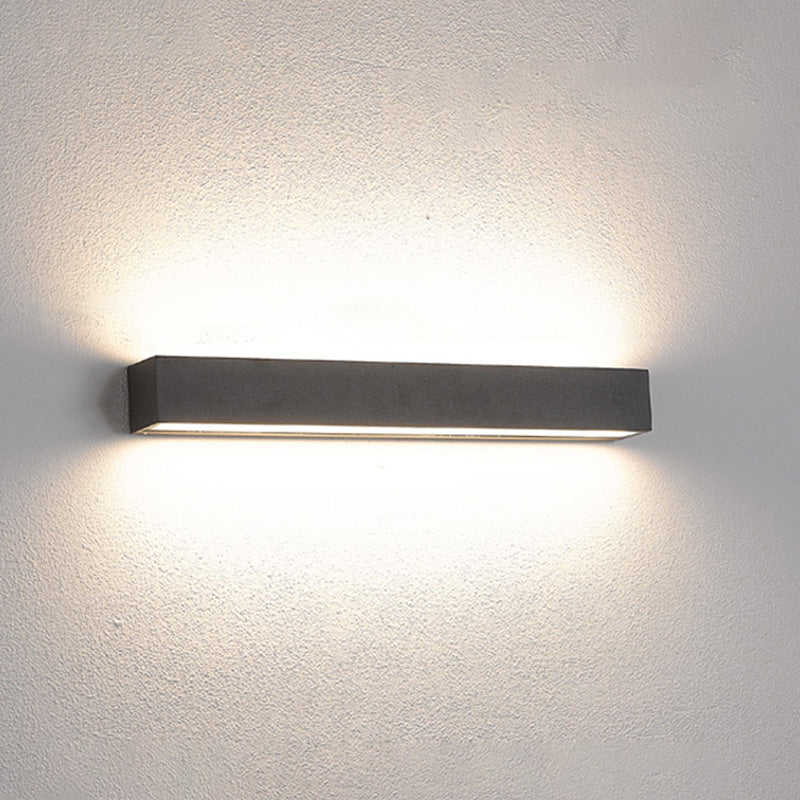 Modern Minimalist Style Linear Up and Down LED Wall Sconce Metal Wall Mounted Lamps