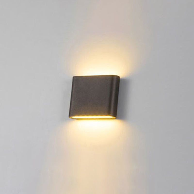 Moderner minimalistischer Stil nach oben und unten LED Wandleuchte Metallwandbeleuchtung für Schlafzimmer