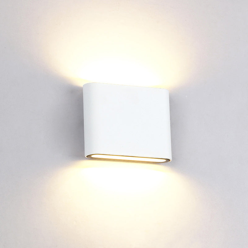 Moderner minimalistischer Stil nach oben und unten LED Wandleuchte Metallwandbeleuchtung für Schlafzimmer