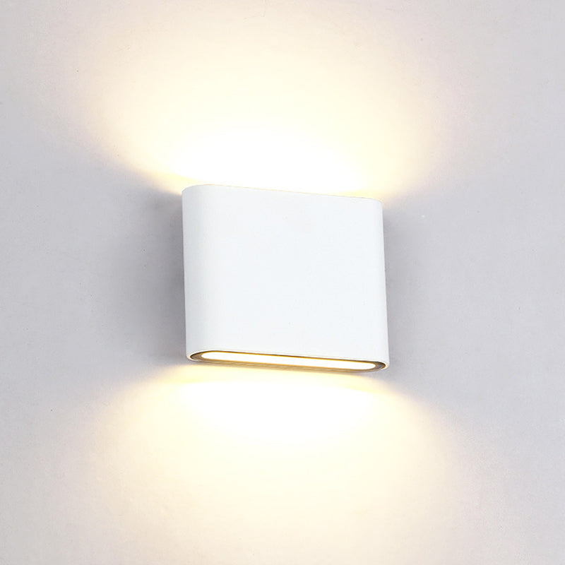Moderner minimalistischer Stil nach oben und unten LED Wandleuchte Metallwandbeleuchtung für Schlafzimmer