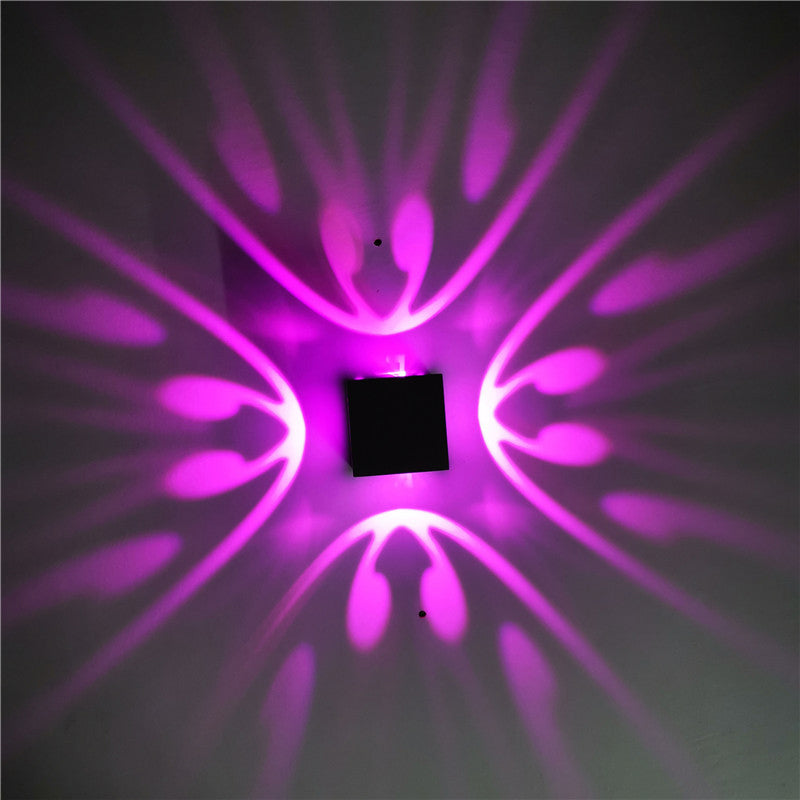 Lampe murale RVB tourbillonnant l'ambiance de style moderne lampe à applique LED décorative pour le vin pub