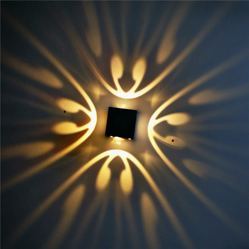 Lampe murale RVB tourbillonnant l'ambiance de style moderne lampe à applique LED décorative pour le vin pub