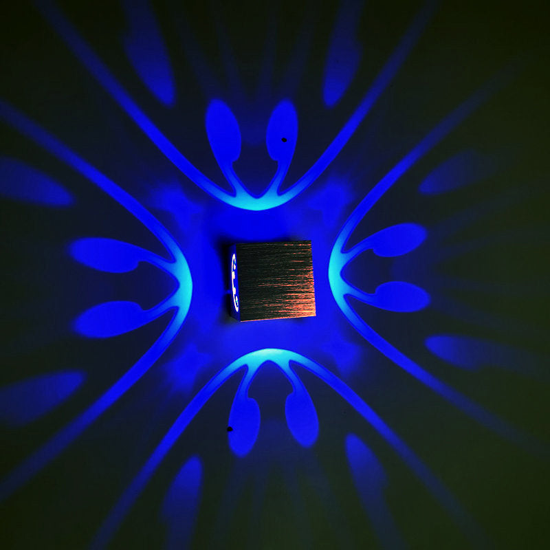 Lampe murale RVB tourbillonnant l'ambiance de style moderne lampe à applique LED décorative pour le vin pub