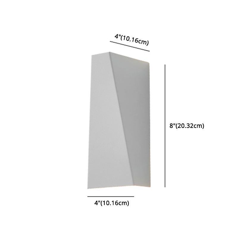 Modern Minimalist Style Geometric Up and Down LED Wall Sconce Metal Wall Light for Stairway