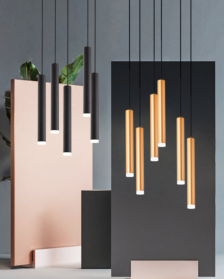 Pendre de tube en aluminium Minimalisme de lampal de plafond LED LED HORDING FOR POUR RABLÈME