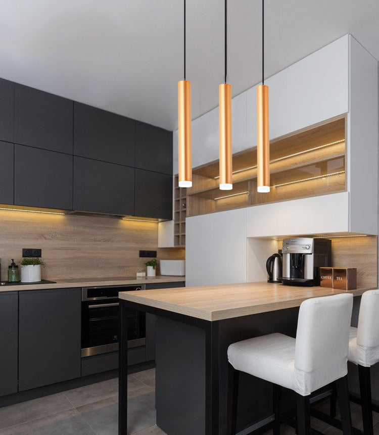 Pendre de tube en aluminium Minimalisme de lampal de plafond LED LED HORDING FOR POUR RABLÈME