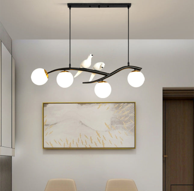 Sphere Island Chandelier Lights Contemporary Glass Chandelier Lighting Fixtures for Dining Table