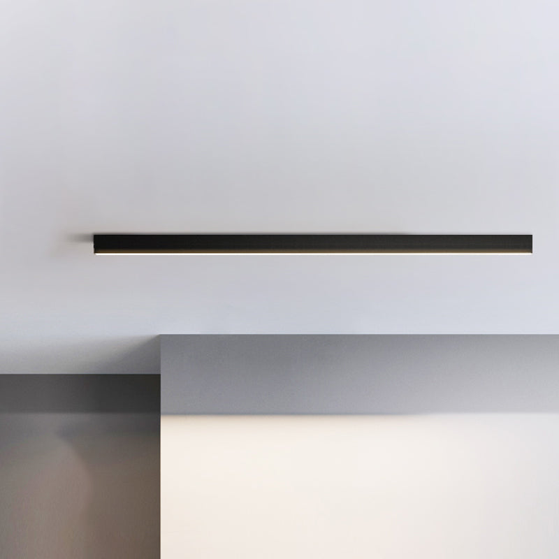 1 Light Linear Flush Mount Ceiling Light New Modern Aluminum Ceiling Light Fixture