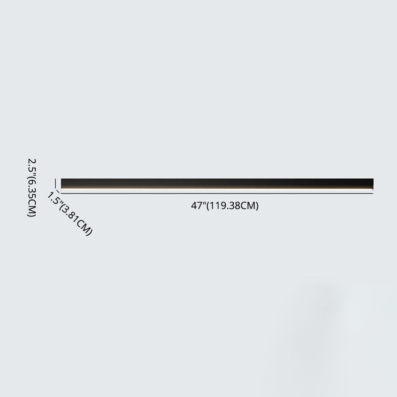 1 Light Linear Flush Mount Ceiling Light New Modern Aluminum Ceiling Light Fixture