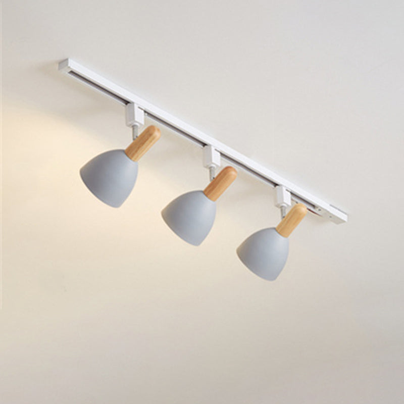Nordische Schienenbeleuchtungs-Sets, moderner, minimalistischer Macaron-Stil, für Zuhause, Wohnzimmer, Hintergrund, Wand, kommerzielles Bekleidungsgeschäft, Ausstellungsraum, Spotlight
