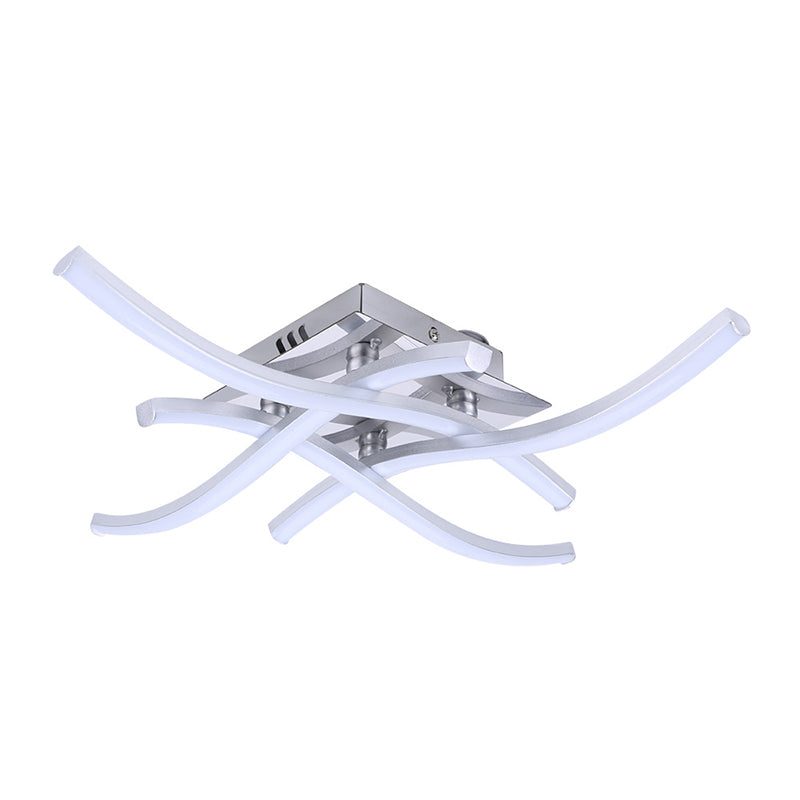 Linear Sputnik Flush Mount Ceiling Light New Modern Aluminum Flush Light for Bedroom