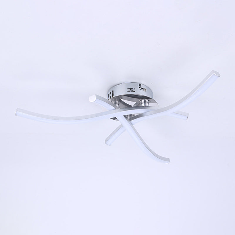Linear Sputnik Flush Mount Ceiling Light New Modern Aluminum Flush Light for Bedroom