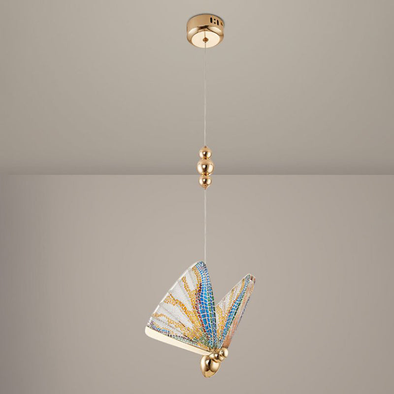 Modern Creative Creative Butterfly Candant Light Creative Acrilic Acrilic Hanging Lampade per soggiorno
