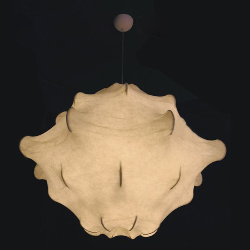 Post-modern Style Irregular Silkworm Hanging Light 26.7" Diameter 1-Light Lighting Pendant for Bedroom