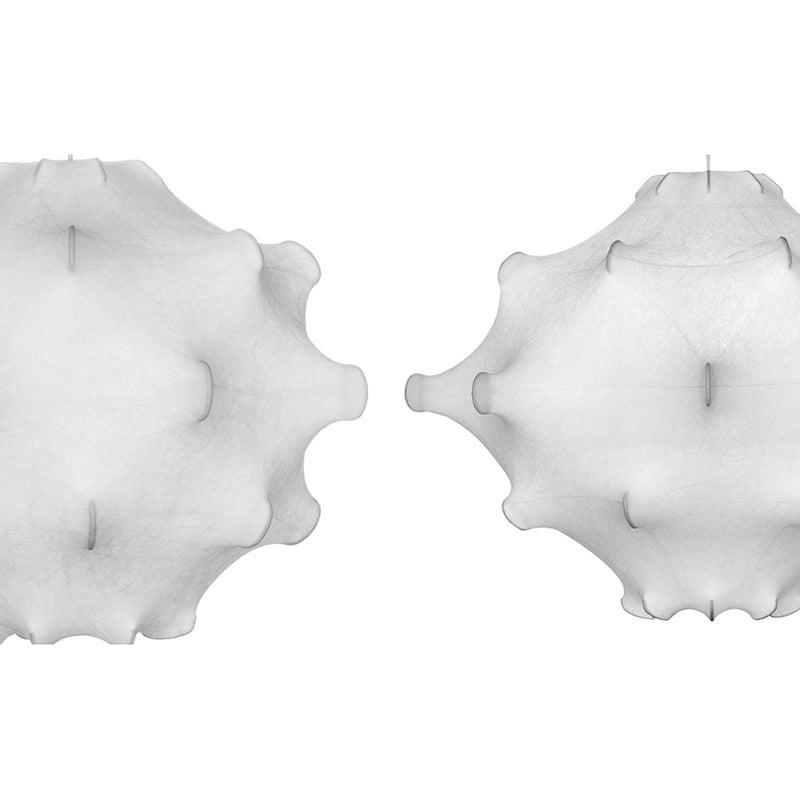 Postmoderne stijl onregelmatige zijderworm hangend licht 26.7 "Diameter 1-licht verlichtingshanger voor slaapkamer