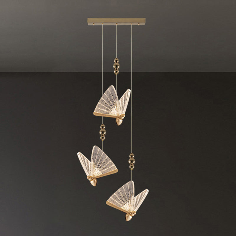 Moderne minimalistische stijl vlinder hanglampje lichtkit acryl hangend licht voor woonkamer