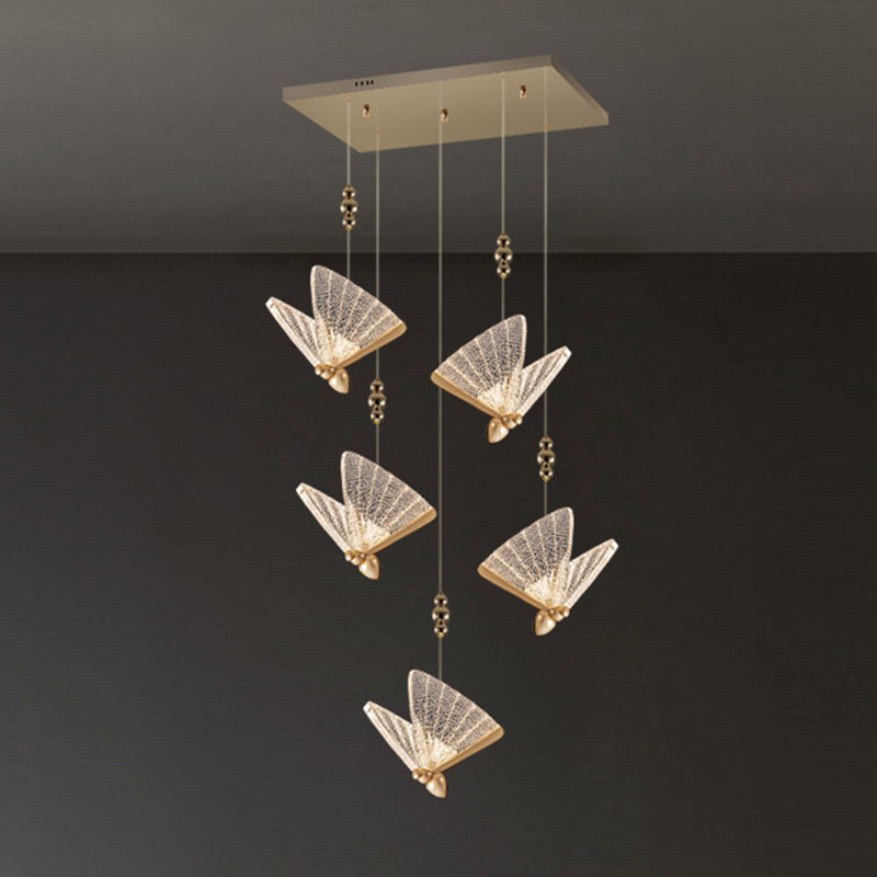 Moderne minimalistische stijl vlinder hanglampje lichtkit acryl hangend licht voor woonkamer