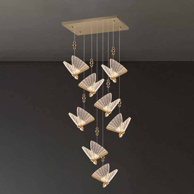 Moderne minimalistische stijl vlinder hanglampje lichtkit acryl hangend licht voor woonkamer